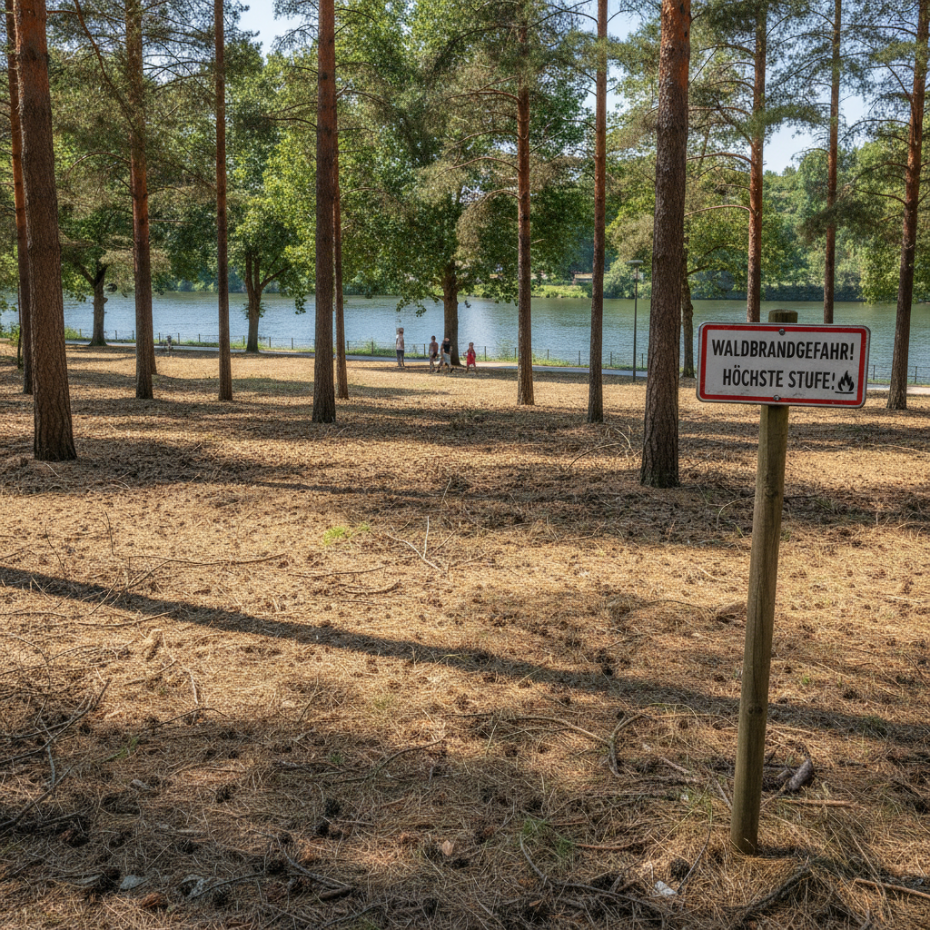 Erhöhte Waldbrandgefahr: Aktuell gilt Warnstufe 3 in Halle