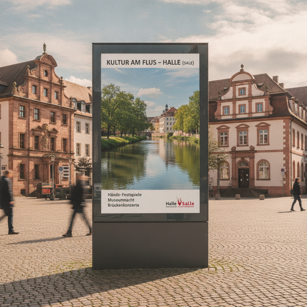 Neuer Kulturkalender für Halle: Ströer startet digitale Werbeflächen
