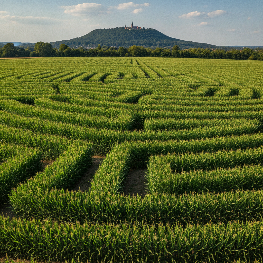 Letzte Tage im Maislabyrinth am Petersberg