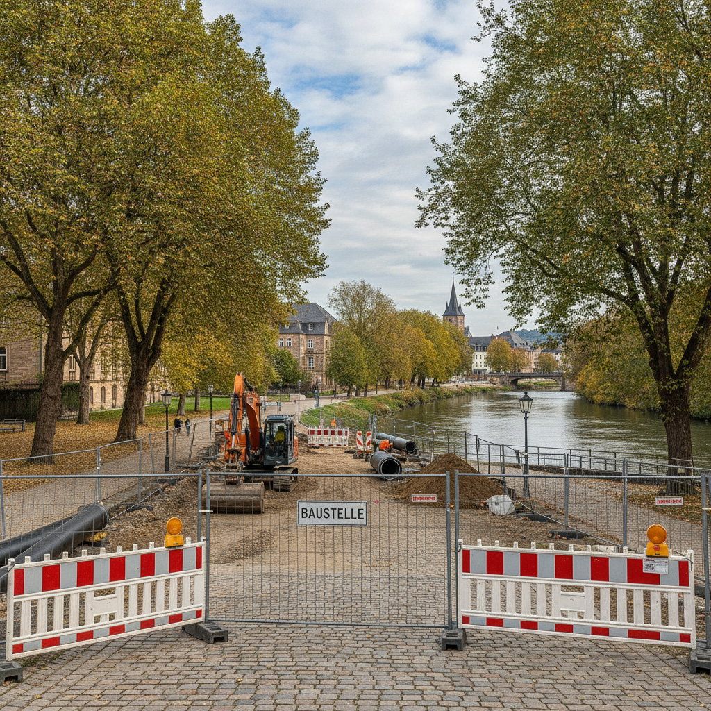 Rathausstraße ab 3. August voll gesperrt