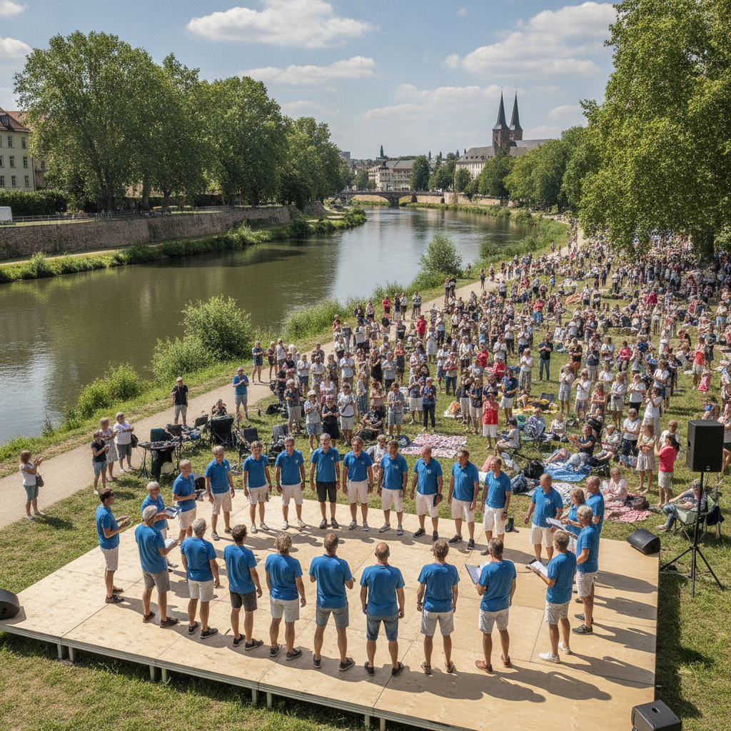 Musikalische Seemannslieder am Riveufer: 11. Shanty-Chortreffen