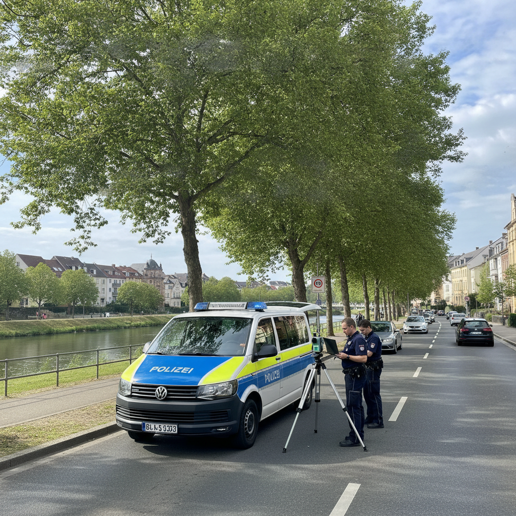 Mit 150 km/h durch den Böllberger Weg: Polizei stoppt Raser