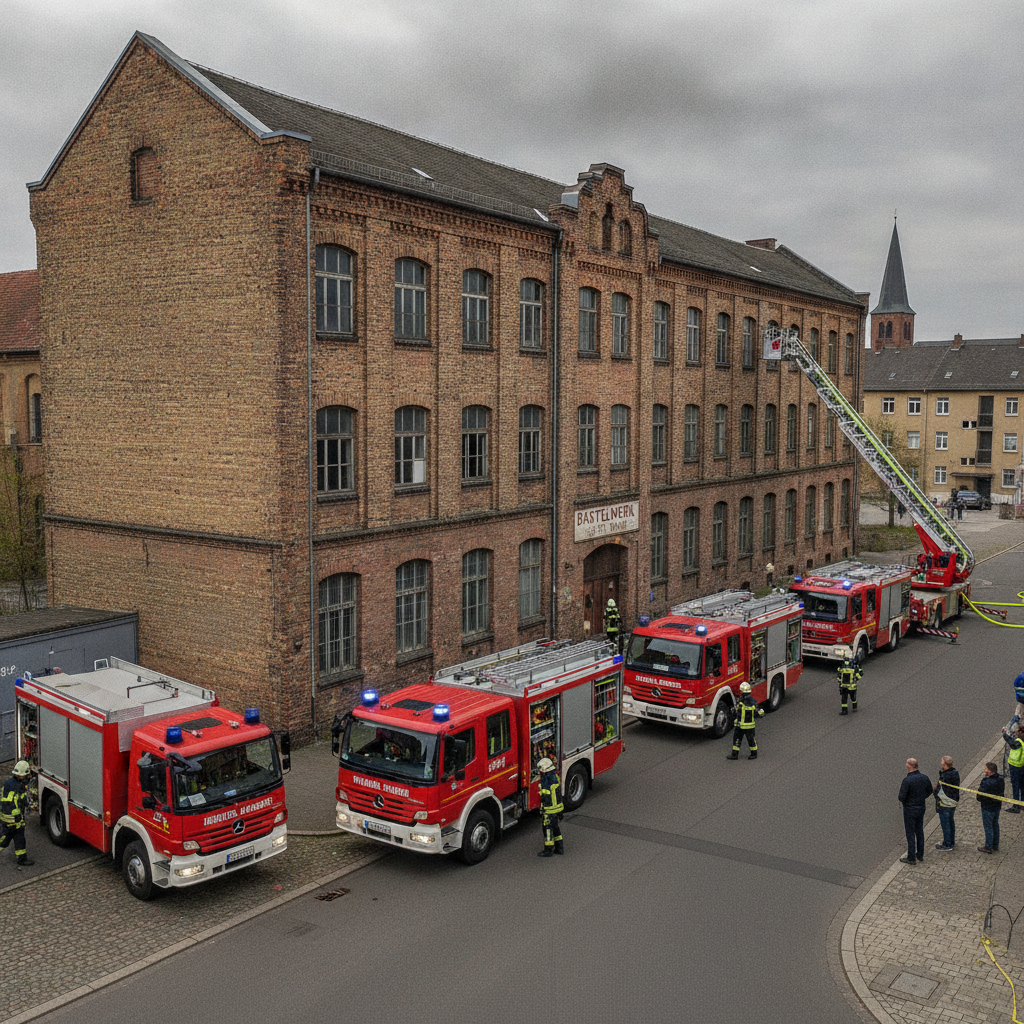 Feuerwehreinsatz an sanierter Singschule in der Silberhöhe